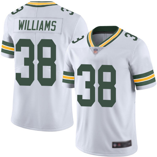 Green Bay Packers Limited White Men #38 Williams Tramon Road Jersey Nike NFL Vapor Untouchable->green bay packers->NFL Jersey